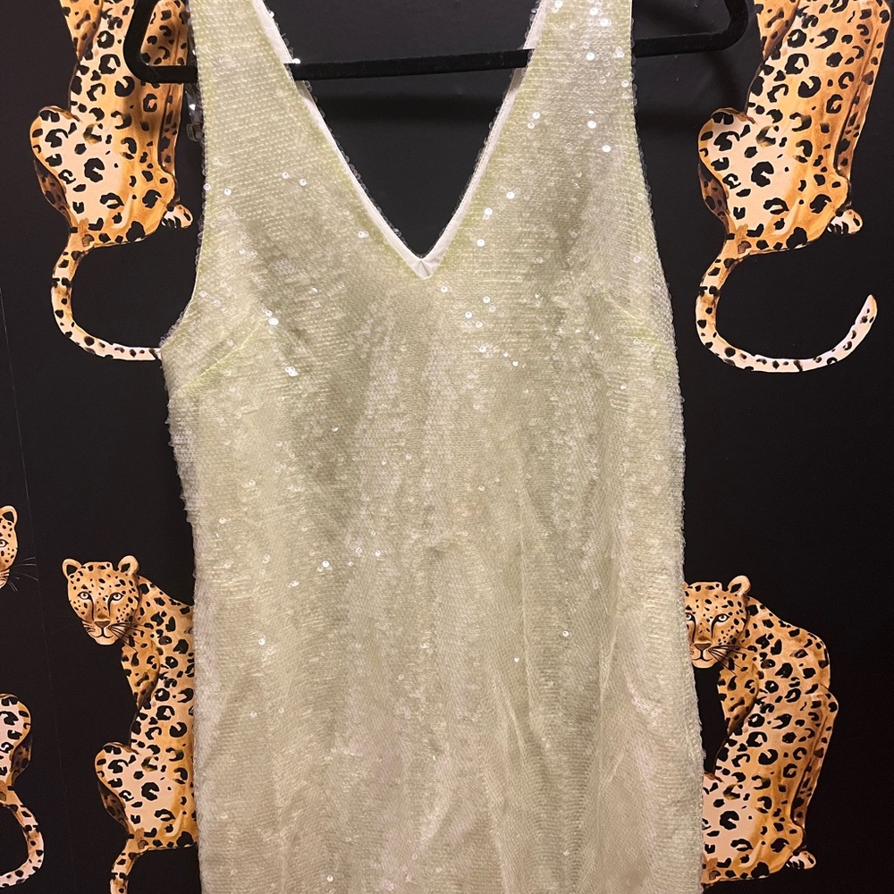 A New Day Mint Green Sequin Mini Dress